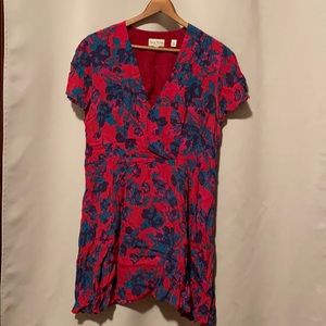 Floral print mini dress